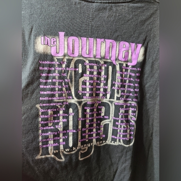 Kenny Roger "The Journey" Tour 2006  Concert Tee - Picture 4 of 5